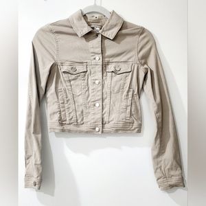 H&M Divided Denim Jacket Cropped (Size 4)